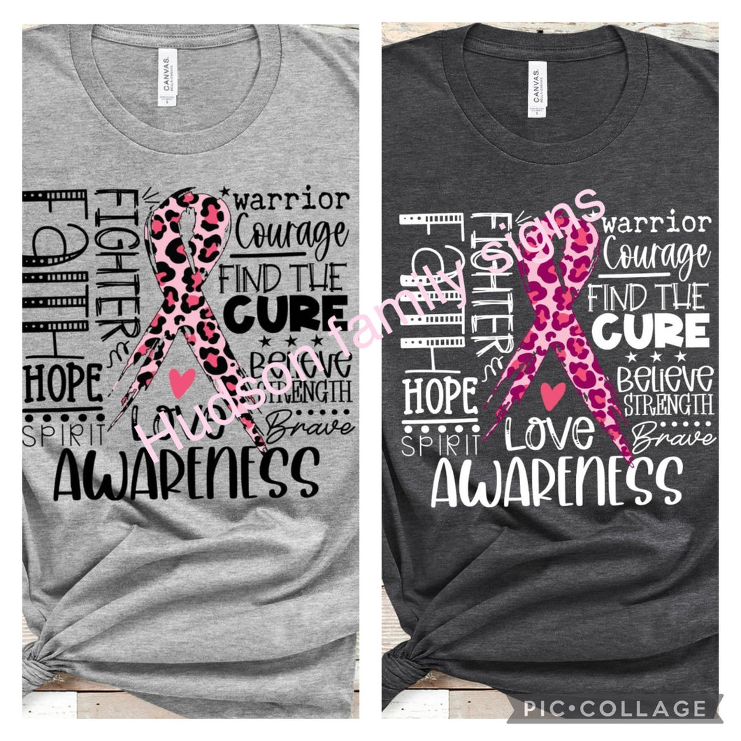 Breast cancer awareness T-shirt