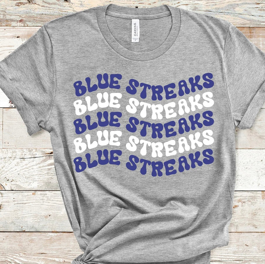 Blue Streaks wavy