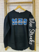 Leopard school print with mascot name on sleeve