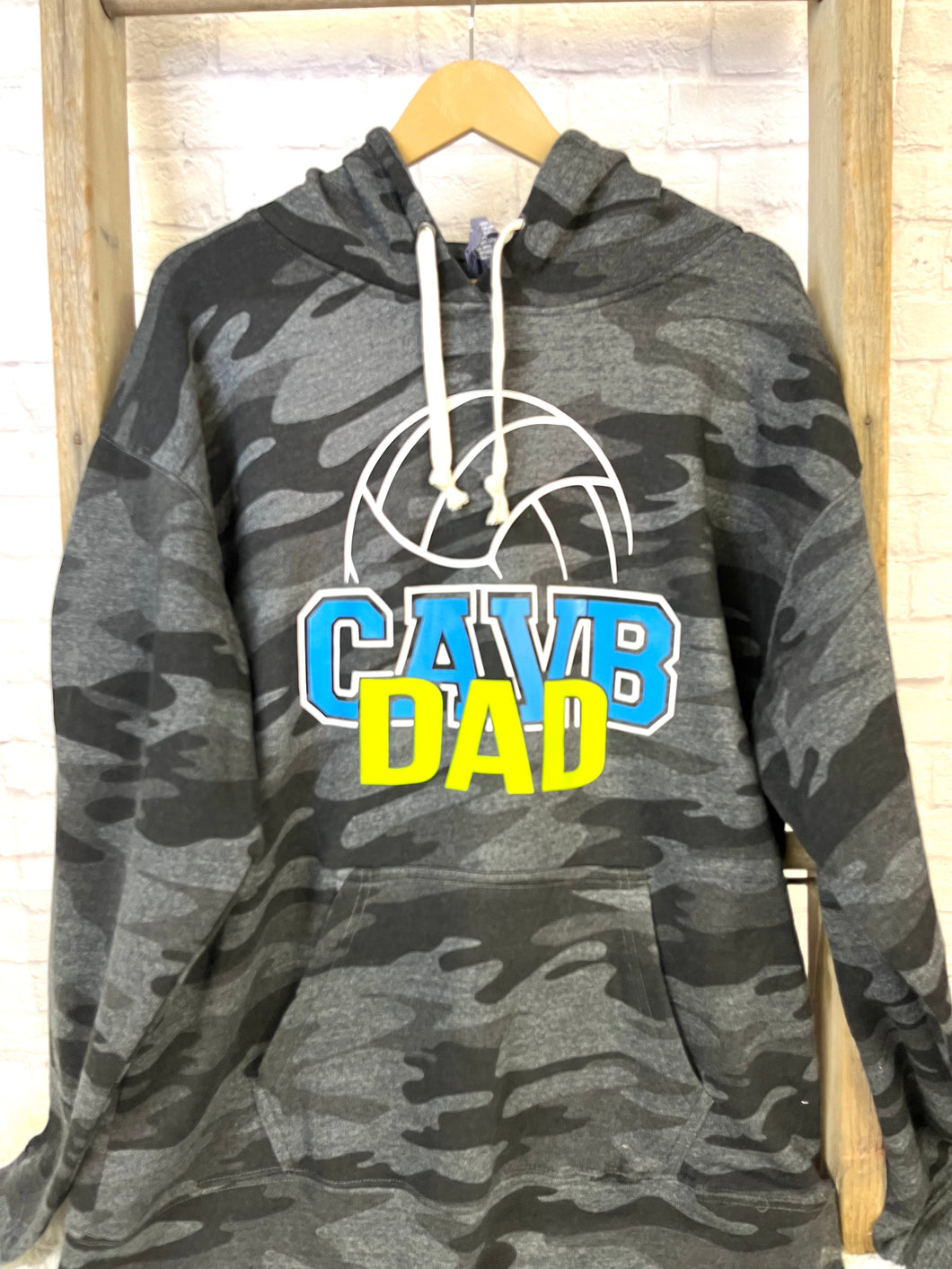 CAVB mom or dad camo or leopard hoodie