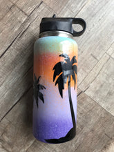Dream tropical palm tree water bottle 32oz