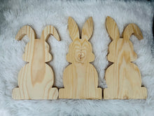 Set of 3 bunny cut outs
